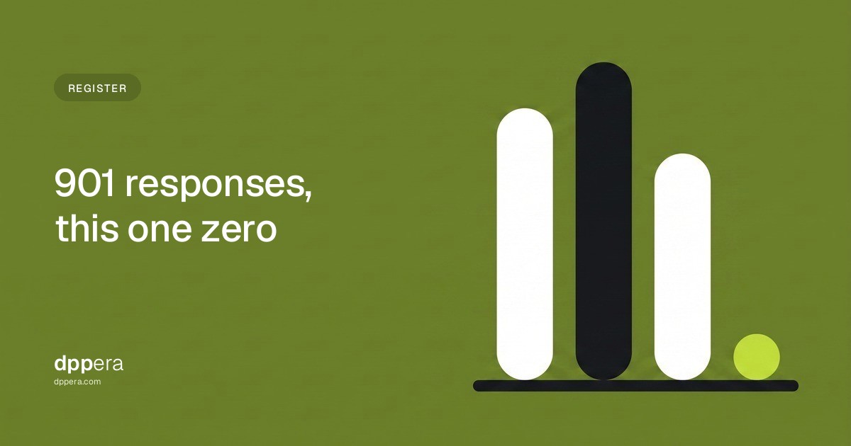 DPPera - Register: 901 responses, this one zero