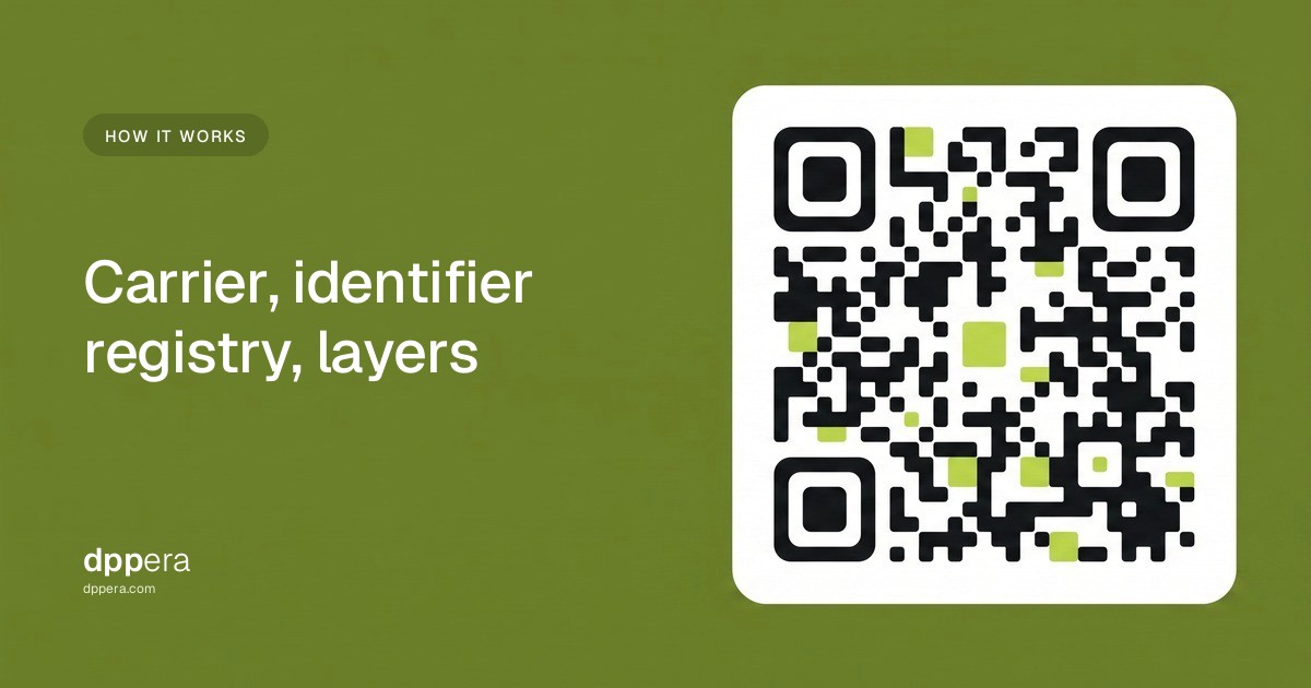 DPPera - How it works: Carrier, identifier registry, layers