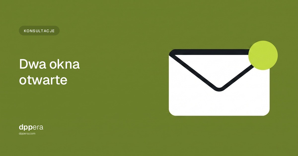 DPPera - Konsultacje: Dwa okna otwarte